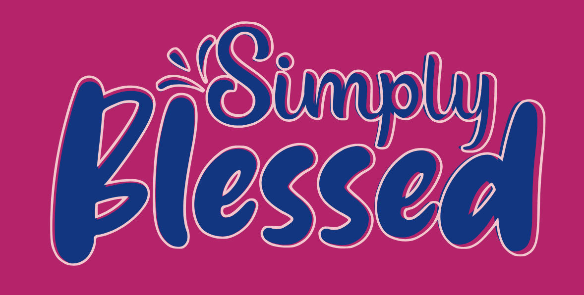 “Simply Blessed” V-Neck T-Shirt | Relaxed Fit