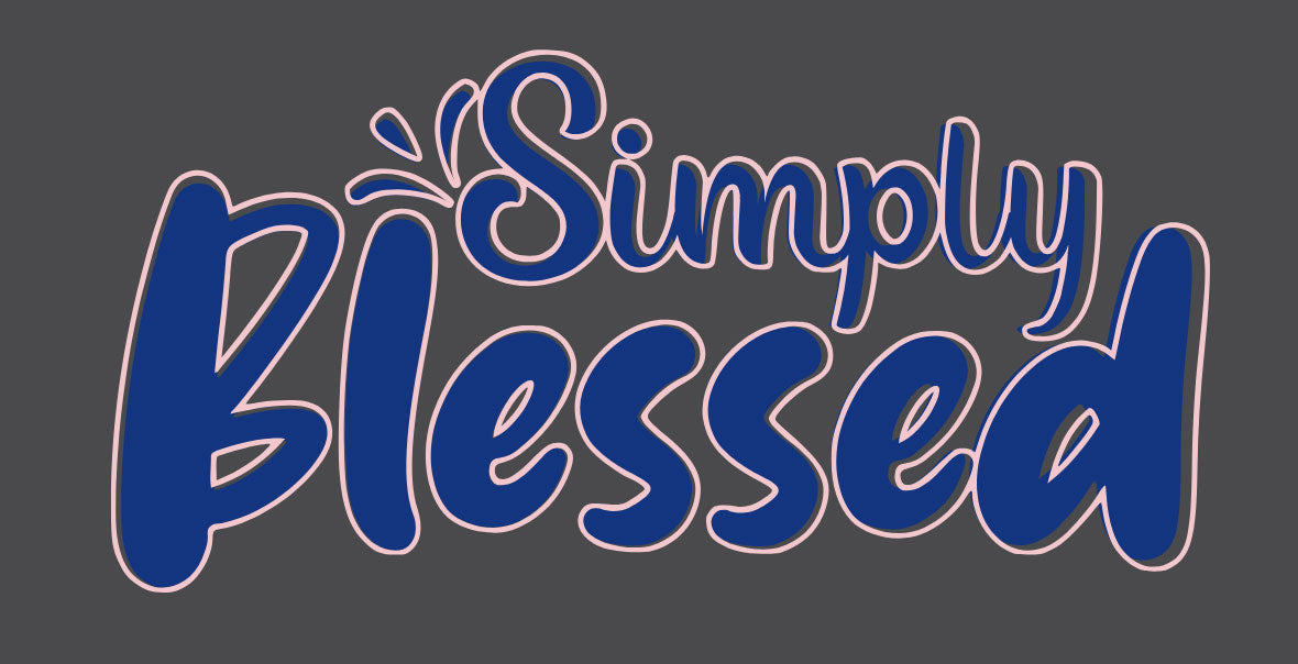 “Simply Blessed” V-Neck T-Shirt | Relaxed Fit