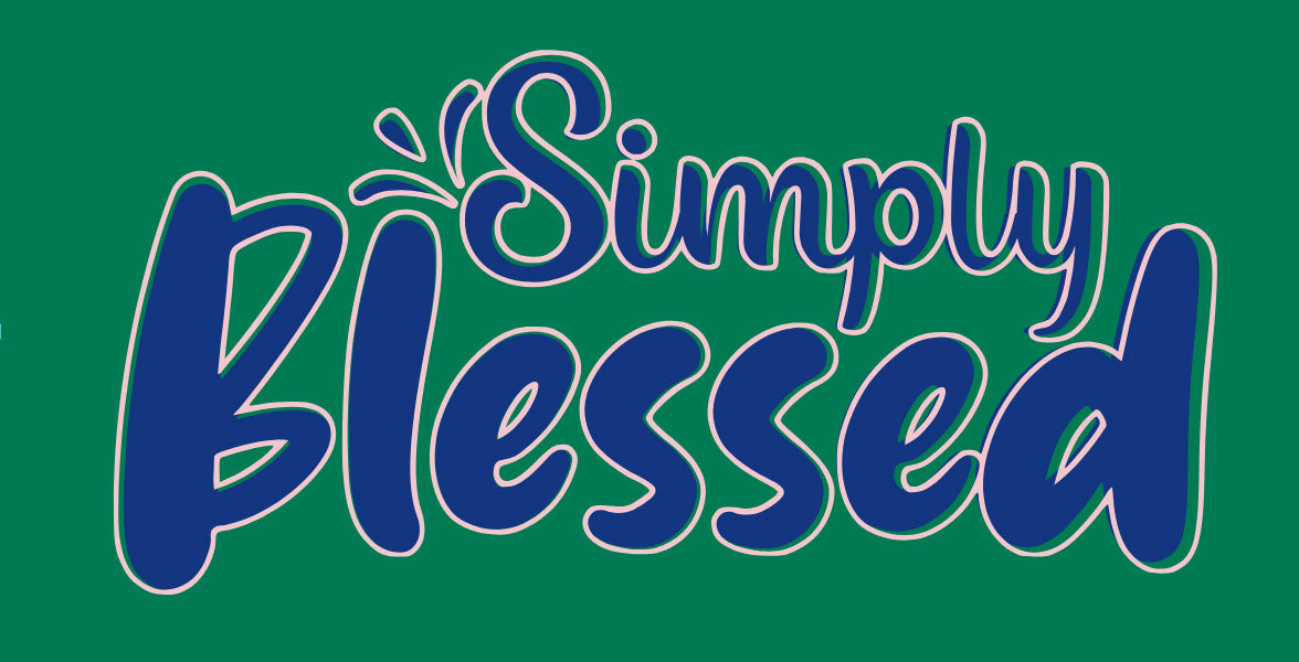 “Simply Blessed” V-Neck T-Shirt | Relaxed Fit