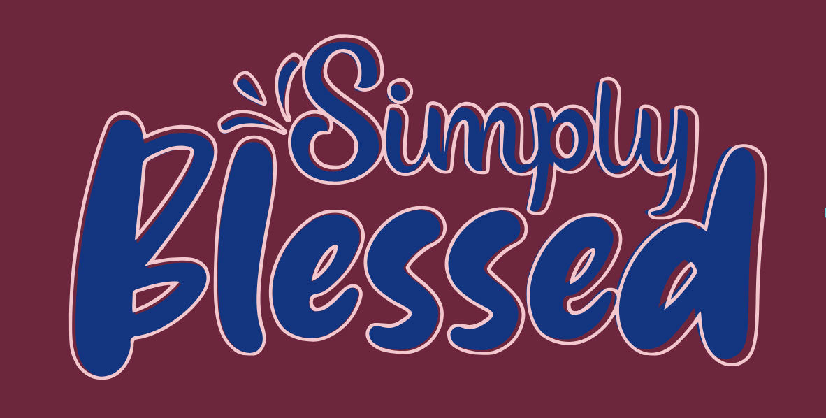 “Simply Blessed” V-Neck T-Shirt | Relaxed Fit