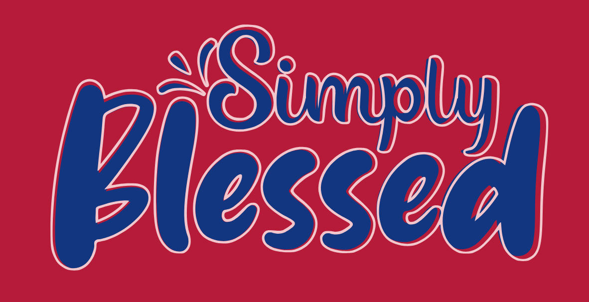 “Simply Blessed” V-Neck T-Shirt | Relaxed Fit